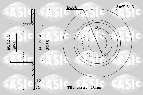 Brake Disc (6100033)