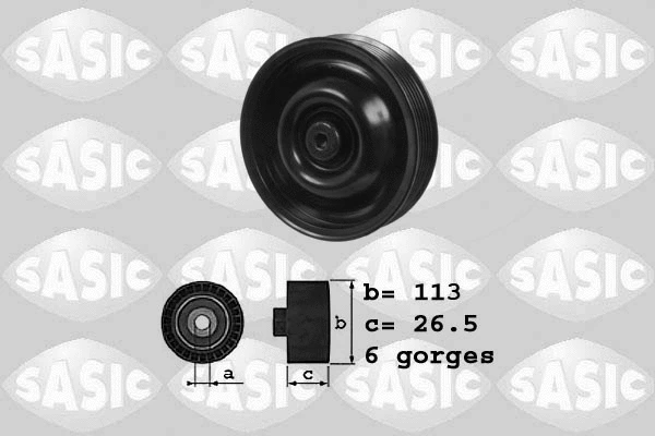 Deflection/Guide Pulley, V-ribbed belt (1626121)