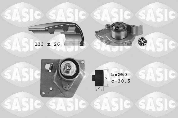 Water Pump & Timing Belt Kit (3904033)