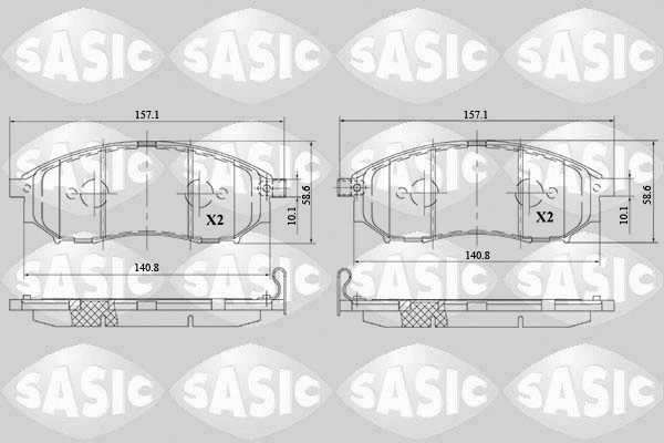 Brake Pad Set, disc brake (6214036)