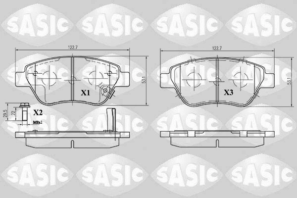 Brake Pad Set, disc brake (6216005)