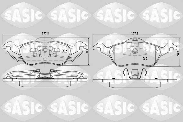 Brake Pad Set, disc brake (6216018)