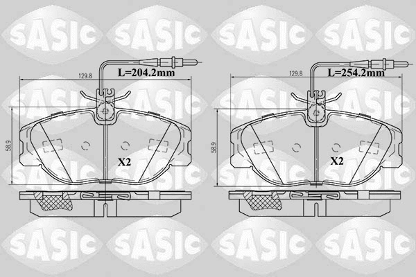 Brake Pad Set, disc brake (6210028)