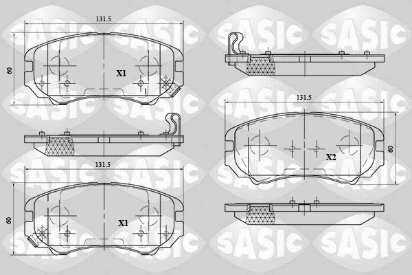 Brake Pad Set, disc brake (6216071)