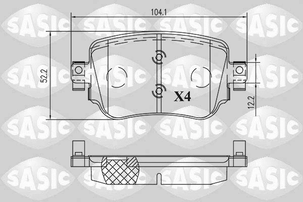 Brake Pad Set, disc brake (6216217)