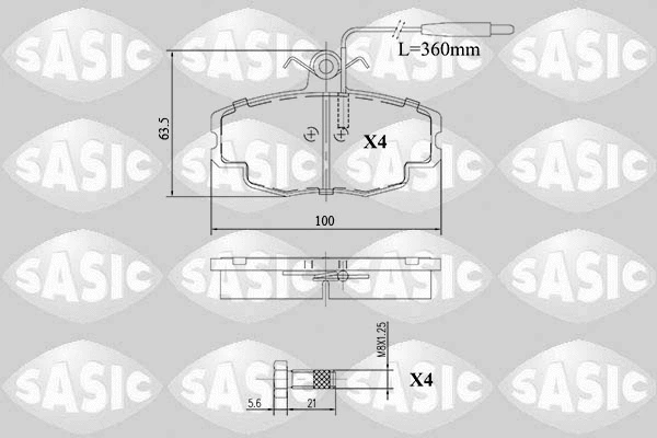Brake Pad Set, disc brake (6210067)