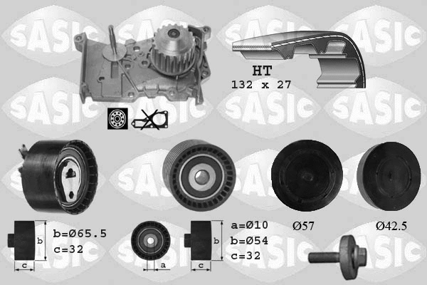 Water Pump & Timing Belt Kit (3904011)