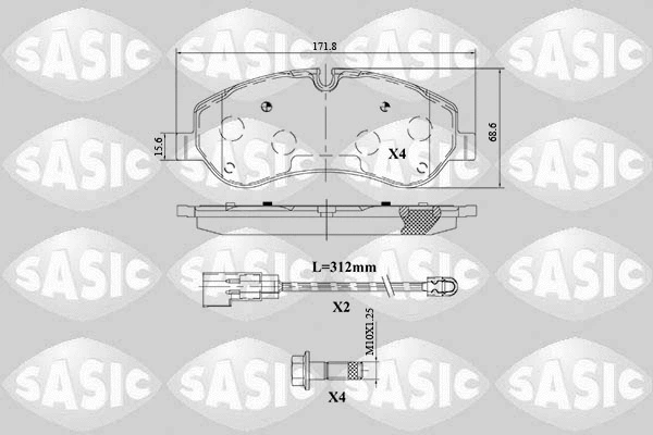 Brake Pad Set, disc brake (6216155)