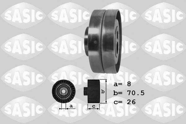 Deflection/Guide Pulley, V-ribbed belt (1620071)