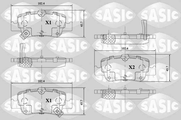Brake Pad Set, disc brake (6216110)