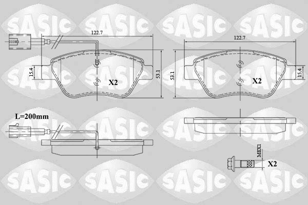 Brake Pad Set, disc brake (6210081)