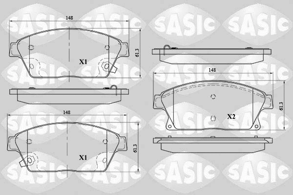 Brake Pad Set, disc brake (6216098)