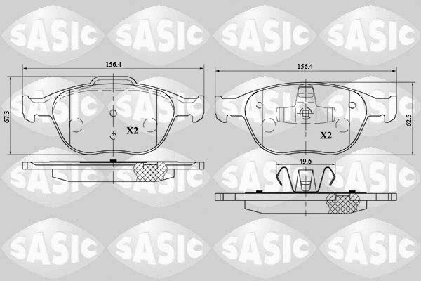 Brake Pad Set, disc brake (6216068)