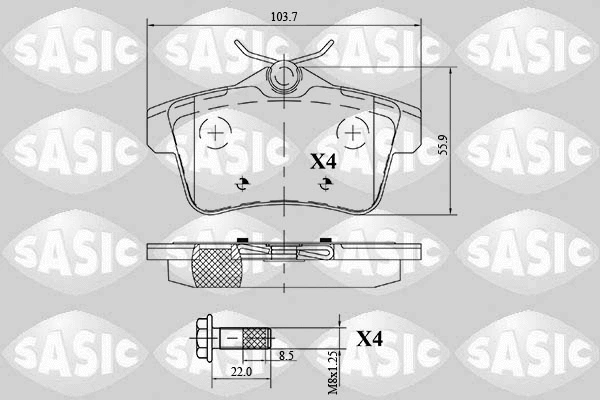 Brake Pad Set, disc brake (6210064)