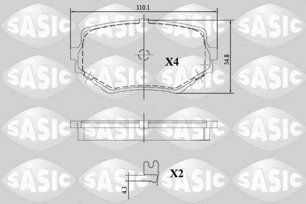 Brake Pad Set, disc brake (6216123)