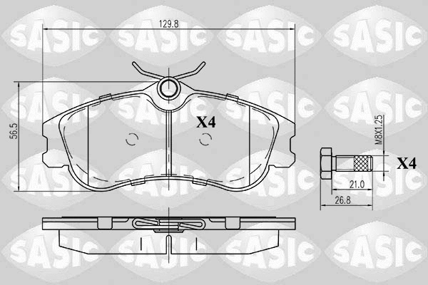 Brake Pad Set, disc brake (6210026)