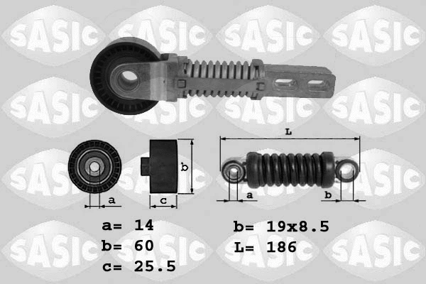 Belt Tensioner, V-ribbed belt (1624039)