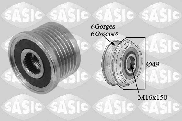 Alternator Freewheel Clutch (1674003)