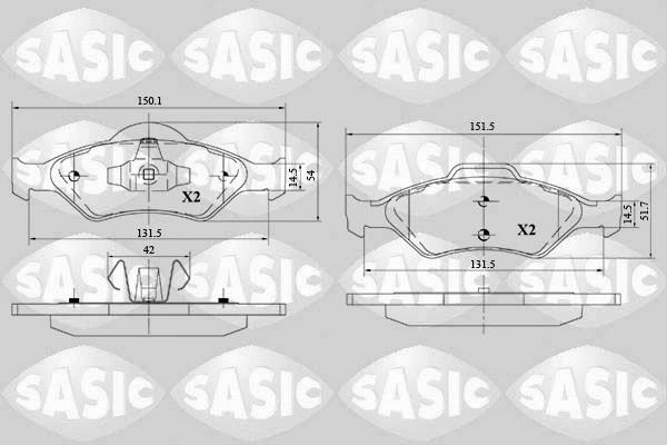 Brake Pad Set, disc brake (6216121)