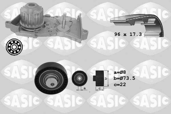 Water Pump & Timing Belt Kit (3904026)