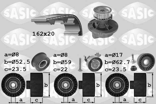 Water Pump & Timing Belt Kit (3906095)