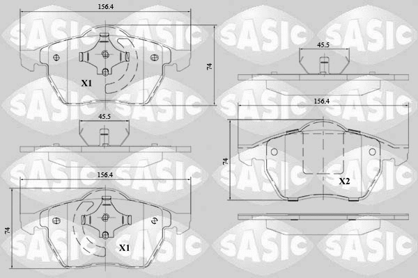 Brake Pad Set, disc brake (6216143)