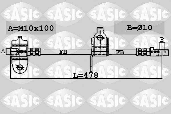 Brake Hose (6606240)