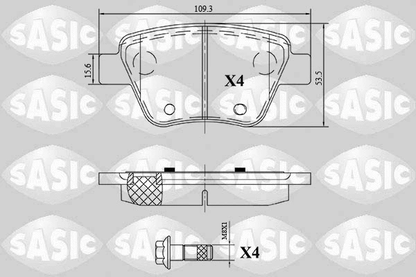 Brake Pad Set, disc brake (6216187)