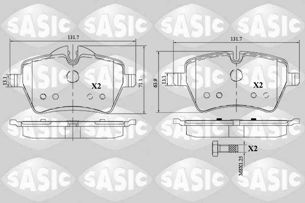 Brake Pad Set, disc brake (6216168)