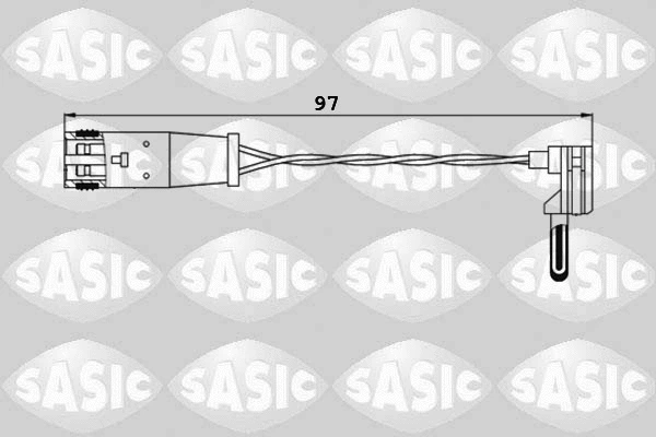 Warning Contact, brake pad wear (6236002)
