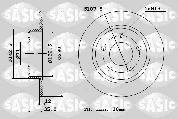Brake Disc (6100042)