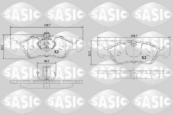 Brake Pad Set, disc brake (6216142)