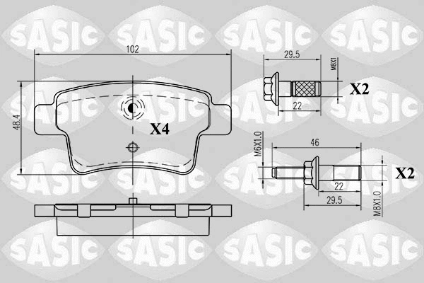 Brake Pad Set, disc brake (6210018)