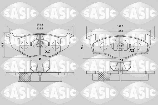 Brake Pad Set, disc brake (6216145)