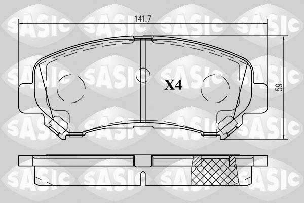 Brake Pad Set, disc brake (6216019)