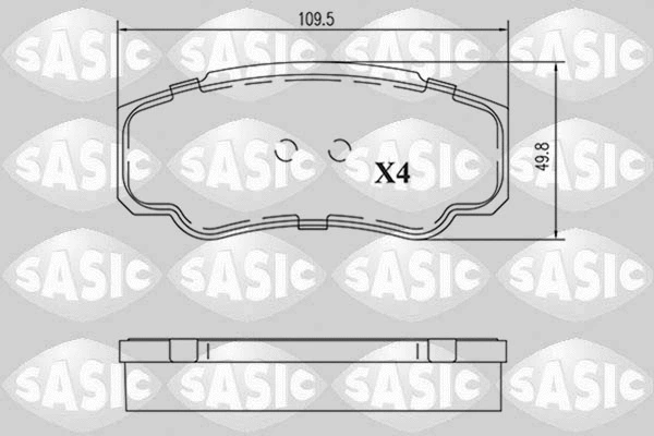 Brake Pad Set, disc brake (6210089)