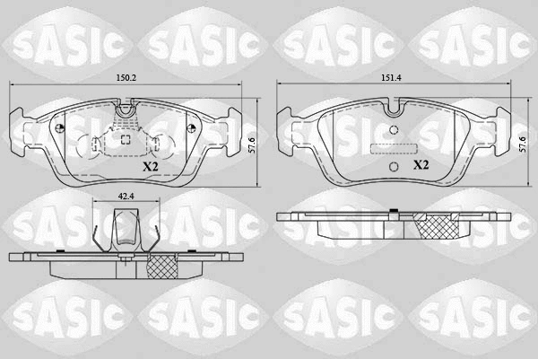 Brake Pad Set, disc brake (6216052)