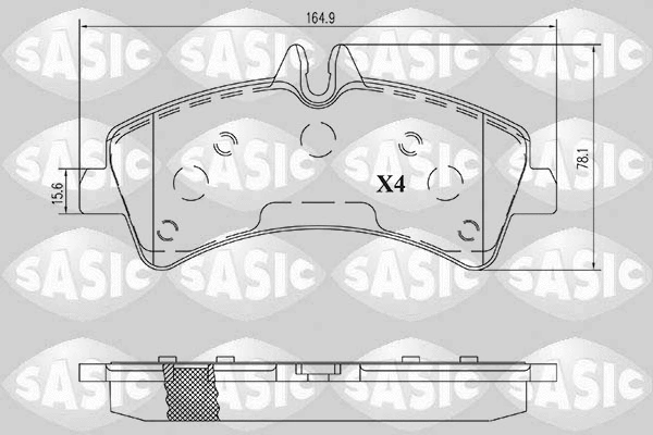 Brake Pad Set, disc brake (6216191)