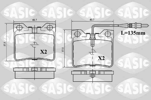 Brake Pad Set, disc brake (6210047)