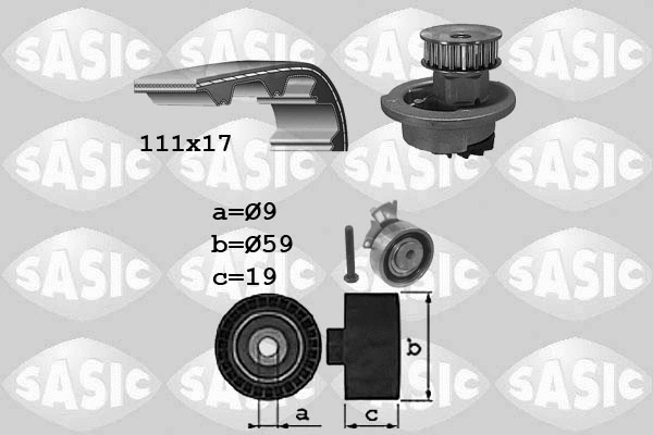 Water Pump & Timing Belt Kit (3906071)