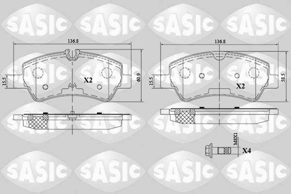 Brake Pad Set, disc brake (6216163)