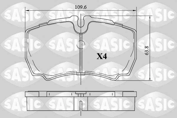 Brake Pad Set, disc brake (6216090)
