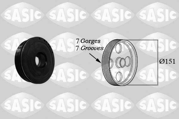 Belt Pulley, crankshaft (2154018)