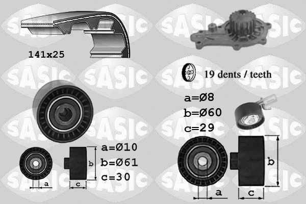 Water Pump & Timing Belt Kit (3906097)