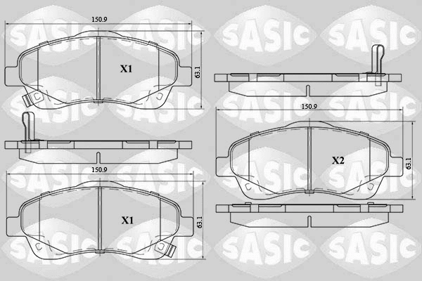 Brake Pad Set, disc brake (6216017)
