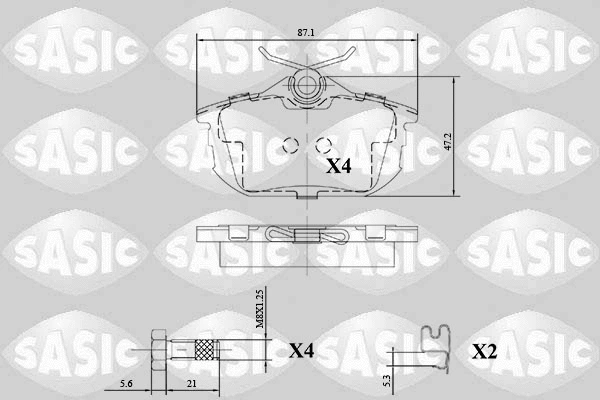Brake Pad Set, disc brake (6216139)