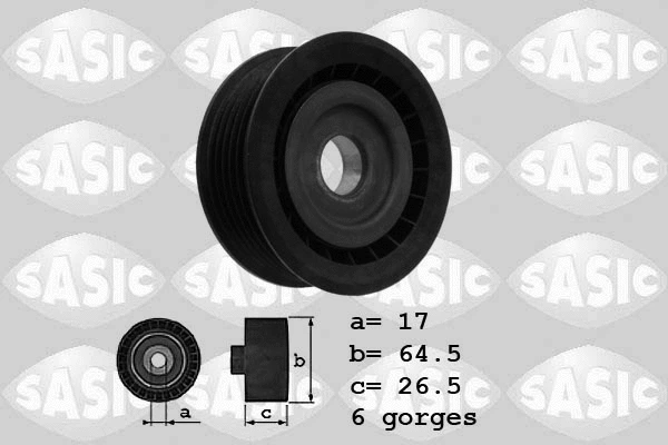 Deflection/Guide Pulley, V-ribbed belt (1626108)