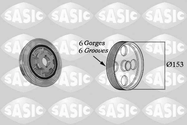 Belt Pulley, crankshaft (2150023)