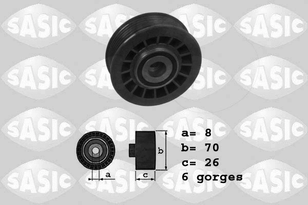 Deflection/Guide Pulley, V-ribbed belt (1626143)