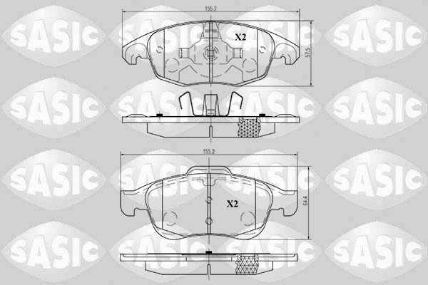 Brake Pad Set, disc brake (6210009)